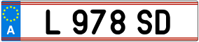 Trailer License Plate